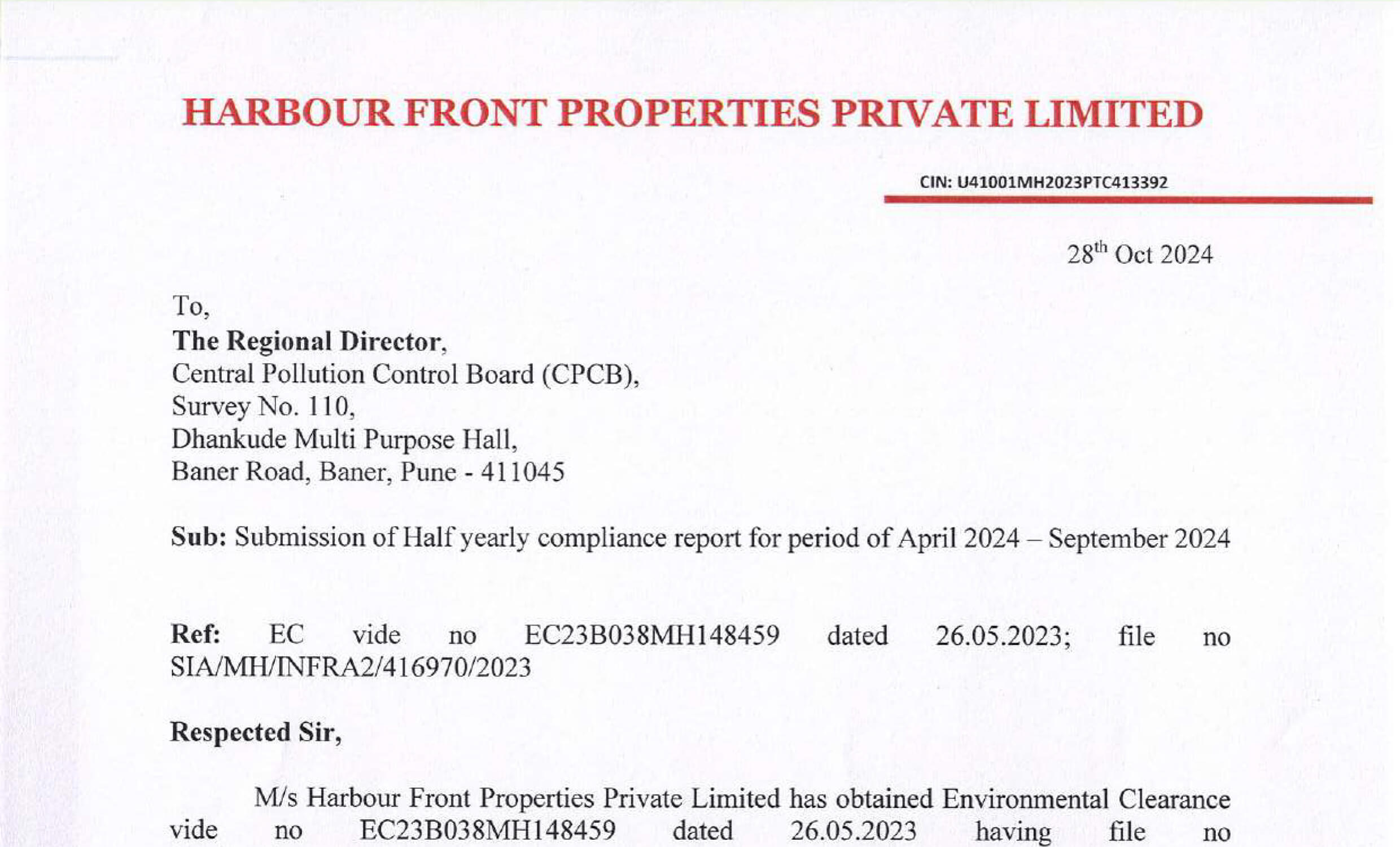 Half Yearly Reports